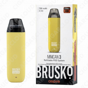 Brusko Minican 3 700 mAh, Жёлтый