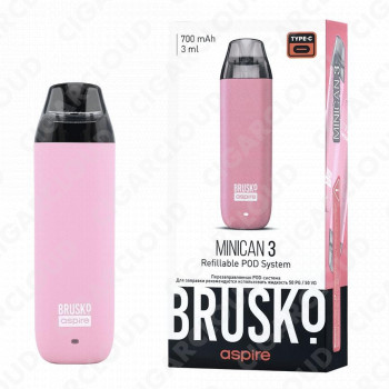 Brusko Minican 3 700 mAh, Розовый
