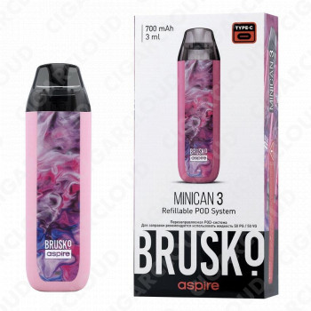 Brusko Minican 3 700 mAh, Розовый Флюид