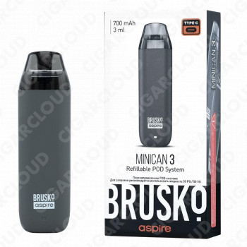 Brusko Minican 3 700 mAh, Серый