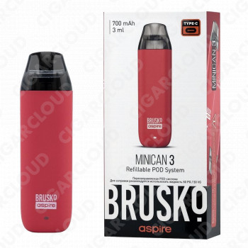 Brusko Minican 3 700 mAh, Светло Красный