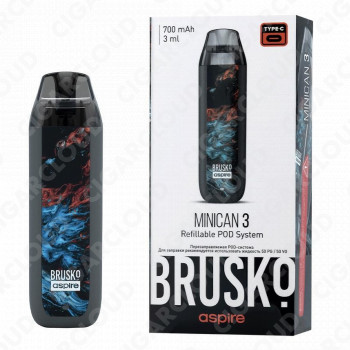 Brusko Minican 3 700 mAh, Серый Флюид
