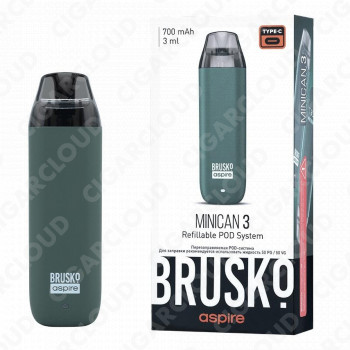 Brusko Minican 3 700 mAh, Тёмно Зелёный