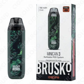 Brusko Minican 3 700 mAh, Тёмно Зелёный Флюид