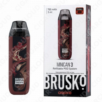 Brusko Minican 3 700 mAh, Тёмно Красный Флюид