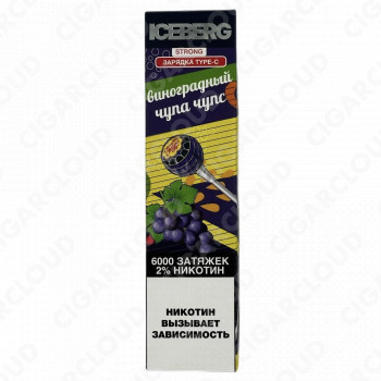 ICEBERG XXL 6000 Виноградный чупа чупс