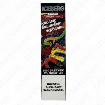 ICEBERG XXL 6000 Кислые вишневые червячки