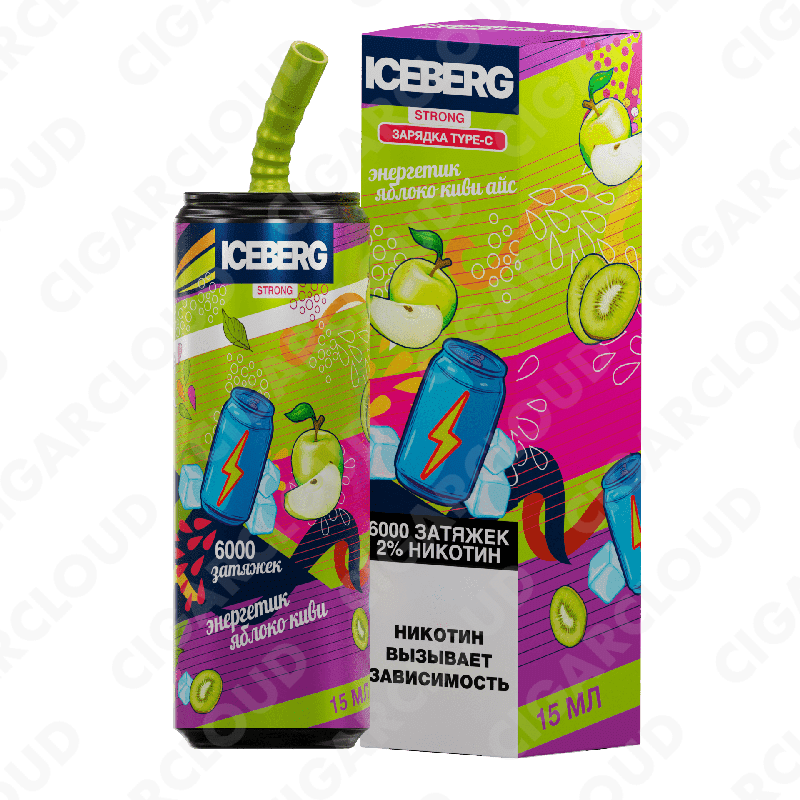 ICEBERG XXL 6000 Энергетик яблоко киви айс
