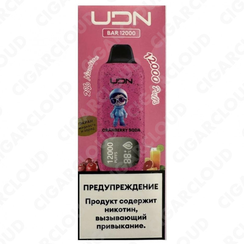 UDN Bar 12000 Клюквенная Содовая