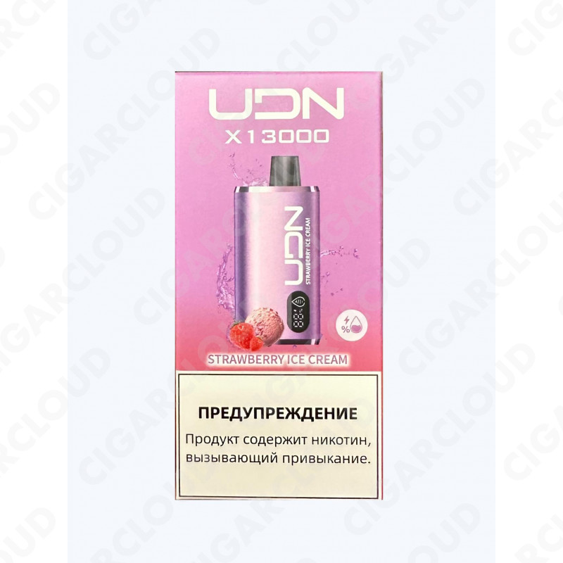 UDN Bar X 13000 Клубничное Мороженое