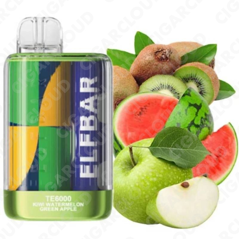 Elf Bar TE6000 - Киви арбуз зелёное яблоко