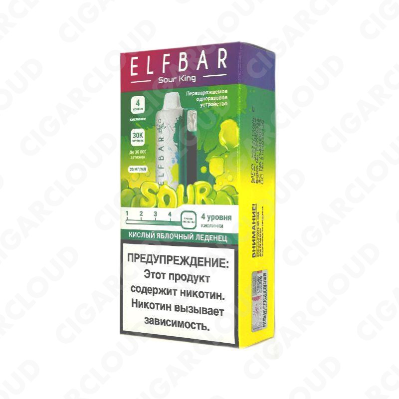 Elf Bar Sour King 30000 - Кислый яблочный леденец