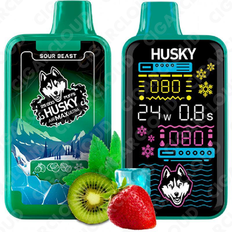 Husky Air Max Ultra Strong 25000 - Sour Beast (Киви Клубника Мята)