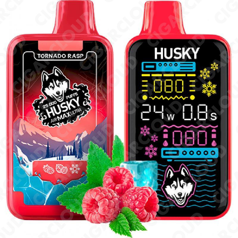 Husky Air Max Ultra Strong 25000 - Tornado Rasp (Малина Мята)