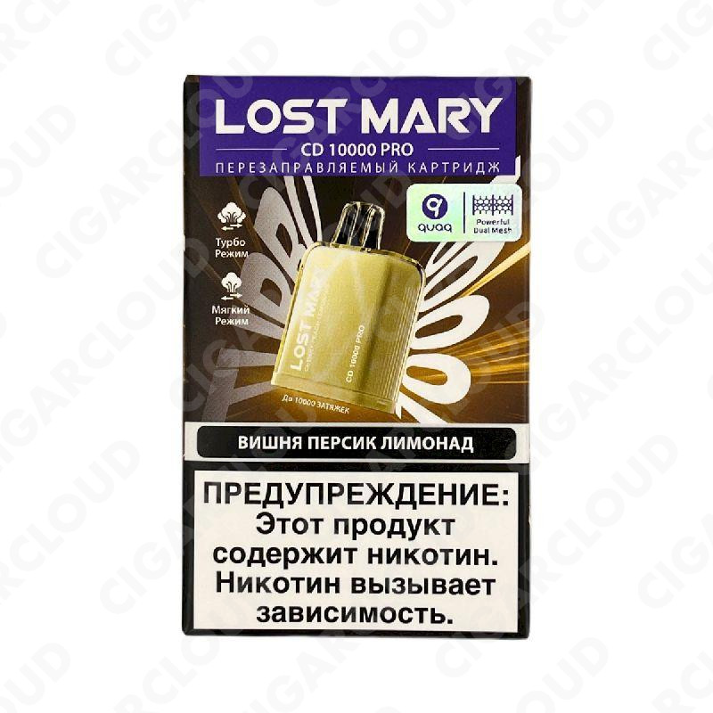 Картридж Lost Mary PRO CD 10000 - Вишня персик лимонад