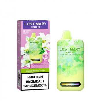 Lost Mary BM 16000 Bloom - Кислое яблоко арбуз