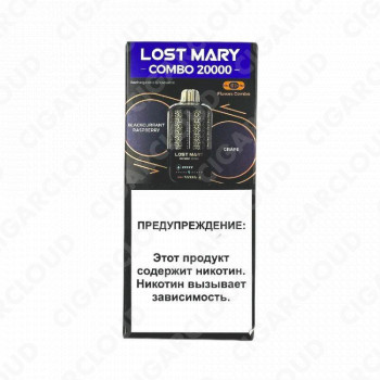 Lost Mary Combo 20000 - Черная смородина малина виноград