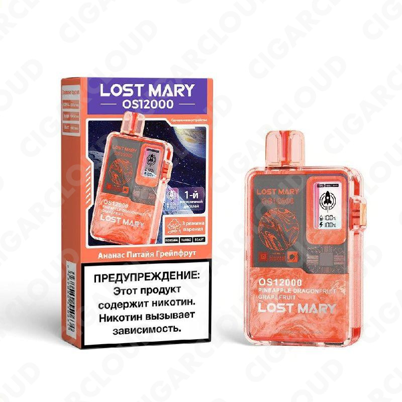 Lost Mary OS 12000 - Ананас питайя грейпфрут