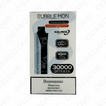 BUBBLE MON BOOSTER DUBLE 30000 Ежевика киви фрукт / лимонная маракуйя персик 2%