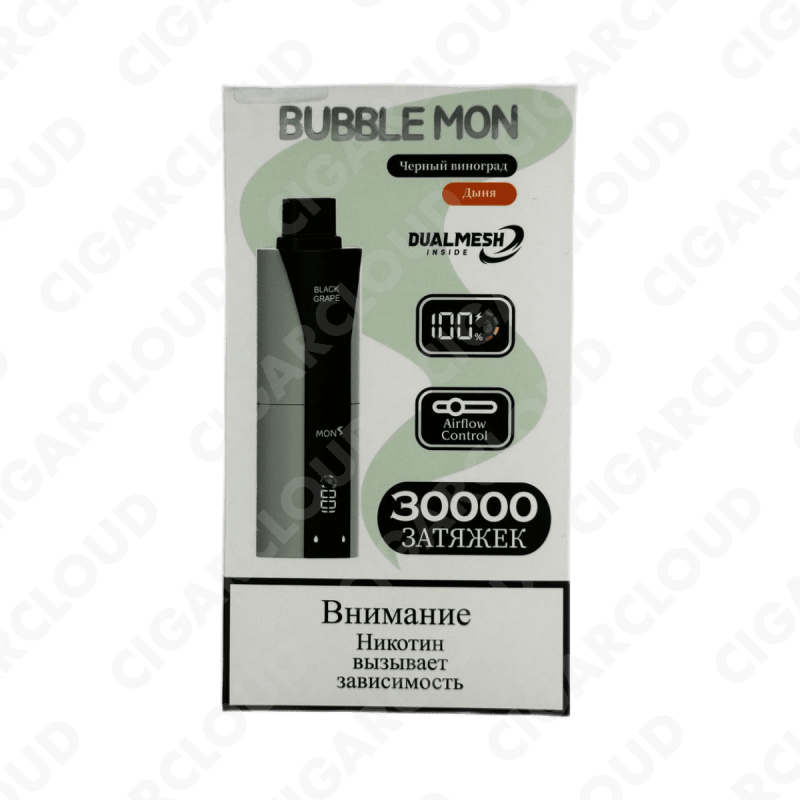 BUBBLE MON BOOSTER DUBLE 30000 Черный виноград / дыня 2%