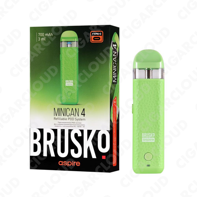 Brusko Minican 4, 700мАч, Зеленый