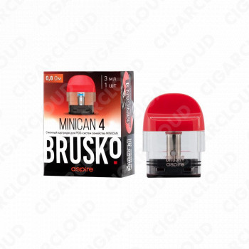 Brusko Minican 4, 0.8 Ом (3мл) Красный
