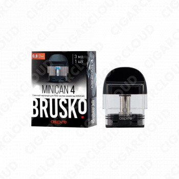 Brusko Minican 4, 0.8 Ом (3мл) Черный