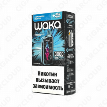 WAKA Blast 38000 Hard - Ментол + лед микс