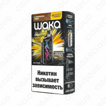 WAKA Blast 38000 Hard - Tабак + ваниль микс