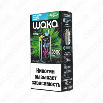 WAKA Blast 38000 Hard - Черника малина + ментол микс