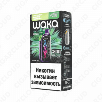 WAKA Blast 38000 Hard - Виноград грейпфрут + лимонная содовая