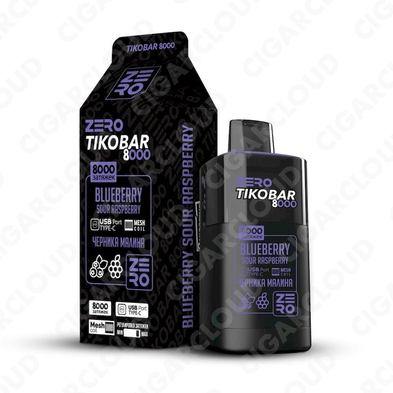 TIKOBAR ZERO Черника Малина 8000