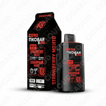 TIKOBAR ZERO Клубничный Мохито 8000