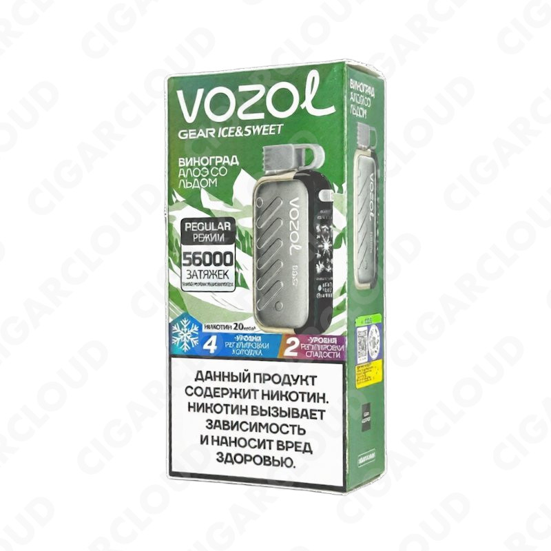 VOZOL Gear Ice&Sweet 56000 - Виноград, алоэ со льдом