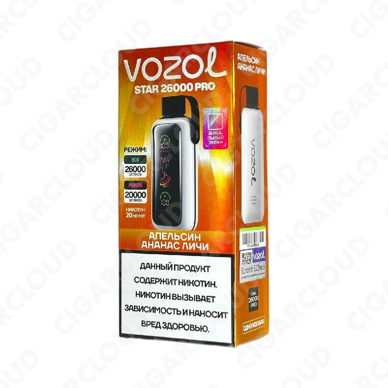 VOZOL STAR 26000 PRO - Апельсин ананас личи