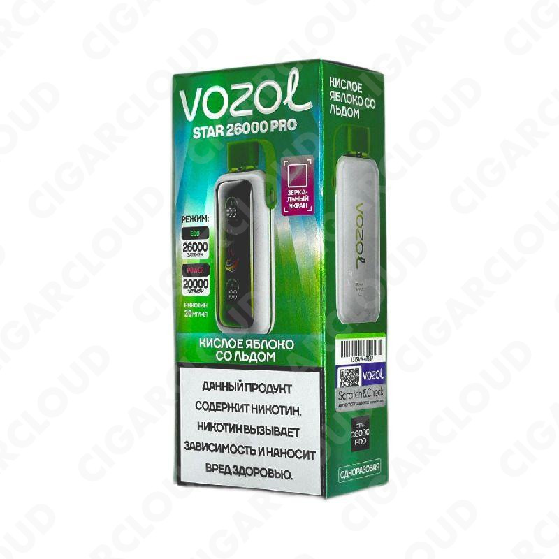 VOZOL STAR 26000 PRO Кислое яблоко со льдом